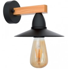 Απλίκα Τοίχου 1xE27 230V Ξύλο 955PHIL1WL/BL